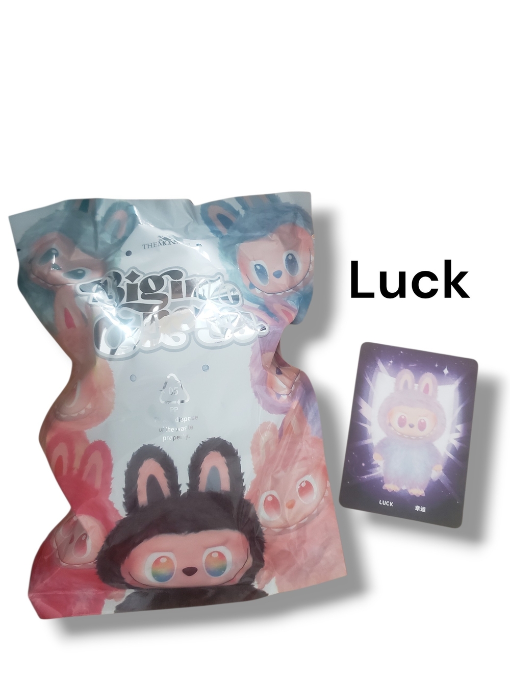 The Monsters Big Into Energy Series "LUCK" Vinyl Plush Unopened
